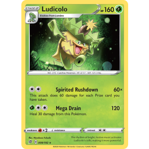 Ludicolo 9/192 Pokemon TCG Sword & Shield Rebel Clash