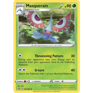 Masquerain 11/192 Pokemon TCG Sword & Shield Rebel Clash