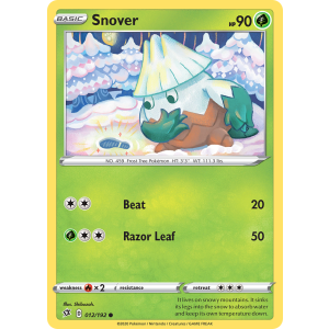 Snover 12/192 Pokemon TCG Sword & Shield Rebel Clash