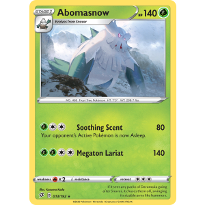 Abomasnow 13/192 Pokemon TCG Sword & Shield Rebel Clash