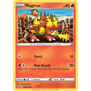 Magmar 29/192 Pokemon TCG Sword & Shield Rebel Clash