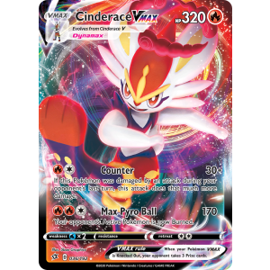 Rare Holo VMAX Cinderace VMAX 36/192 Pokemon TCG Sword & Shield Rebel Clash