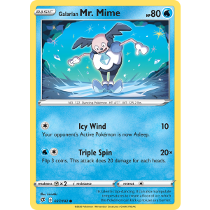 Galarian Mr. Mime 37/192 Pokemon TCG Sword & Shield Rebel Clash