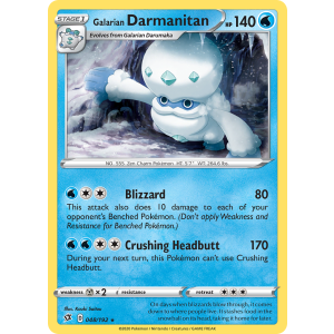 Galarian Darmanitan 48/192 Pokemon TCG Sword & Shield Rebel Clash