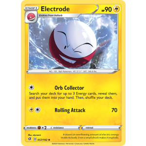 Electrode 57/192 Pokemon TCG Sword & Shield Rebel Clash