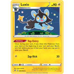 Luxio 61/192 Pokemon TCG Sword & Shield Rebel Clash