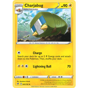 Charjabug 65/192 Pokemon TCG Sword & Shield Rebel Clash