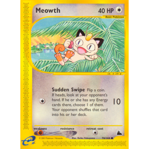 Meowth 78/144 Pokemon TCG E-Card Skyridge