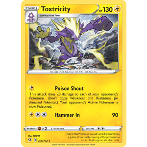 Toxtricity 69/192 Pokemon TCG Sword & Shield Rebel Clash