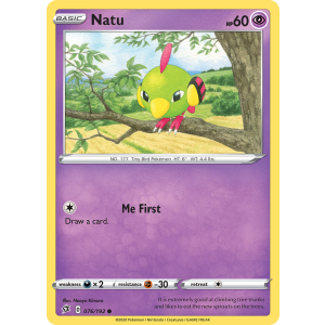 Natu 76/192 Pokemon TCG Sword & Shield Rebel Clash