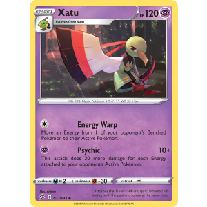 Xatu 77/192 Pokemon TCG Sword & Shield Rebel Clash