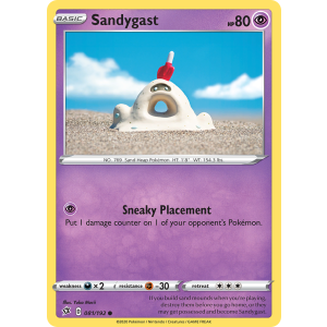 Sandygast 81/192 Pokemon TCG Sword & Shield Rebel Clash