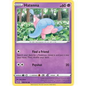 Hatenna 83/192 Pokemon TCG Sword & Shield Rebel Clash