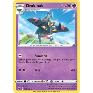 Drakloak 90/192 Pokemon TCG Sword & Shield Rebel Clash