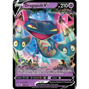 Rare Holo V Dragapult V 92/192 Pokemon TCG Sword & Shield Rebel Clash