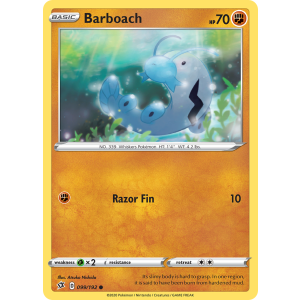 Barboach 99/192 Pokemon TCG Sword & Shield Rebel Clash