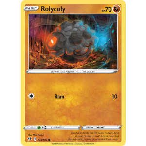 Rolycoly 105/192 Pokemon TCG Sword & Shield Rebel Clash