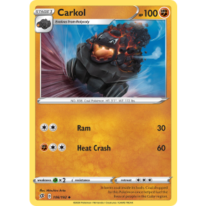 Carkol 106/192 Pokemon TCG Sword & Shield Rebel Clash