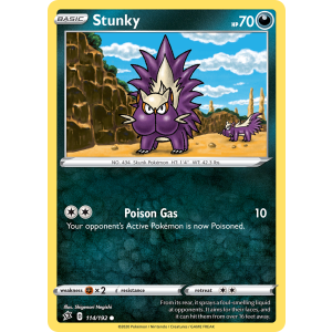 Stunky 114/192 Pokemon TCG Sword & Shield Rebel Clash