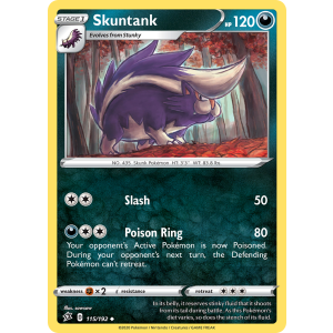 Skuntank 115/192 Pokemon TCG Sword & Shield Rebel Clash