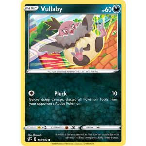 Vullaby 119/192 Pokemon TCG Sword & Shield Rebel Clash