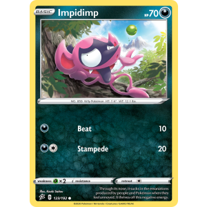 Impidimp 123/192 Pokemon TCG Sword & Shield Rebel Clash