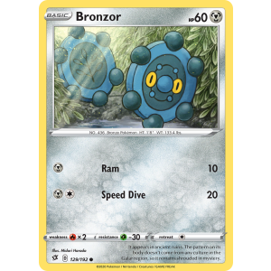 Bronzor 129/192 Pokemon TCG Sword & Shield Rebel Clash