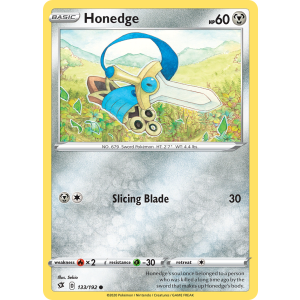 Honedge 133/192 Pokemon TCG Sword & Shield Rebel Clash