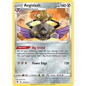 Aegislash 135/192 Pokemon TCG Sword & Shield Rebel Clash