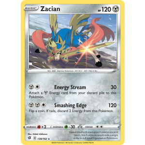 Zacian 139/192 Pokemon TCG Sword & Shield Rebel Clash