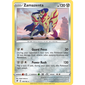 Zamazenta 140/192 Pokemon TCG Sword & Shield Rebel Clash