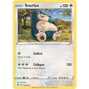 Snorlax 141/192 Pokemon TCG Sword & Shield Rebel Clash