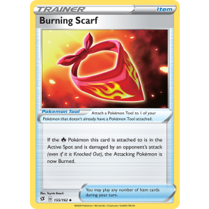 Burning Scarf 155/192 Pokemon TCG Sword & Shield Rebel Clash