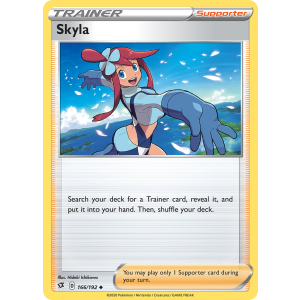 Skyla 166/192 Pokemon TCG Sword & Shield Rebel Clash