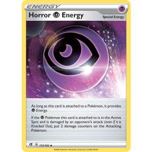 Horror Psychic Energy 172/192 Pokemon TCG Sword & Shield Rebel Clash