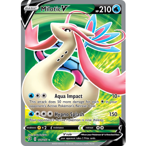 Rare Ultra Milotic V 179/192 Pokemon TCG Sword & Shield Rebel Clash