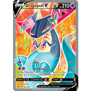 Rare Ultra Dragapult V 183/192 Pokemon TCG Sword & Shield Rebel Clash