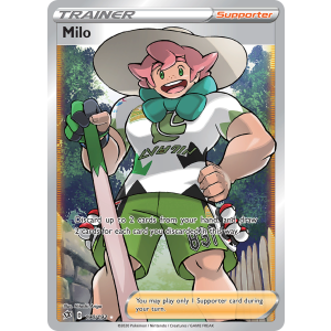 Rare Ultra Milo 190/192 Pokemon TCG Sword & Shield Rebel Clash