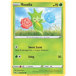 Roselia 3/202 Pokemon TCG Sword & Shield Sword & Shield