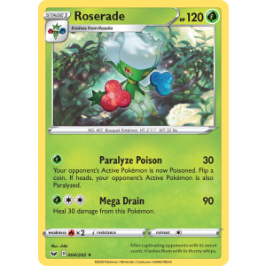 Roserade 4/202 Pokemon TCG Sword & Shield Sword & Shield