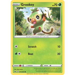 Grookey 11/202 Pokemon TCG Sword & Shield Sword & Shield