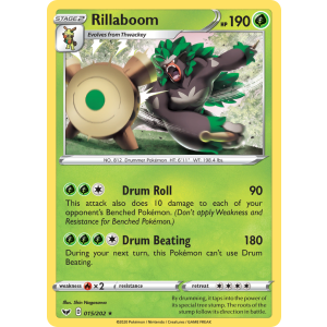 Rillaboom 15/202 Pokemon TCG Sword & Shield Sword & Shield