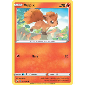 Vulpix 22/202 Pokemon TCG Sword & Shield Sword & Shield