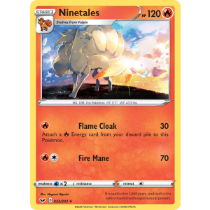 Ninetales 23/202 Pokemon TCG Sword & Shield Sword & Shield