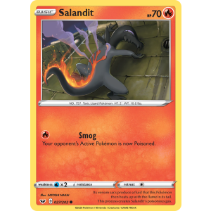 Salandit 27/202 Pokemon TCG Sword & Shield Sword & Shield