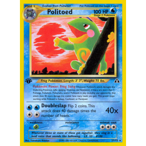 Politoed 27/75 Pokemon TCG Neo Neo Discovery