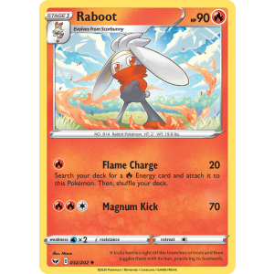 Raboot 32/202 Pokemon TCG Sword & Shield Sword & Shield