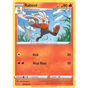 Raboot 33/202 Pokemon TCG Sword & Shield Sword & Shield