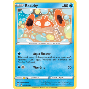 Krabby 42/202 Pokemon TCG Sword & Shield Sword & Shield