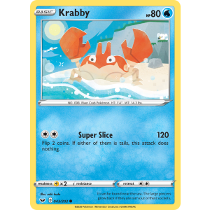 Krabby 43/202 Pokemon TCG Sword & Shield Sword & Shield